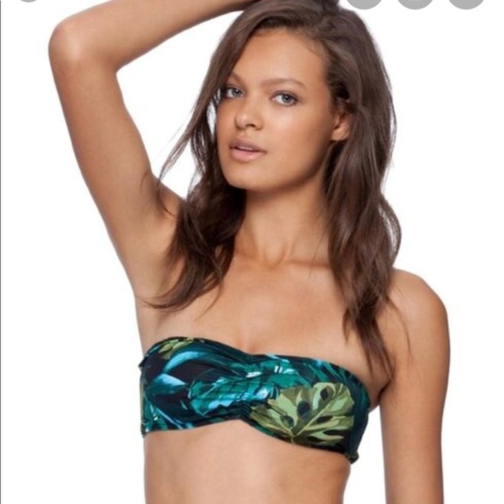 American Apparel SWIM Jungle Print Bandeau